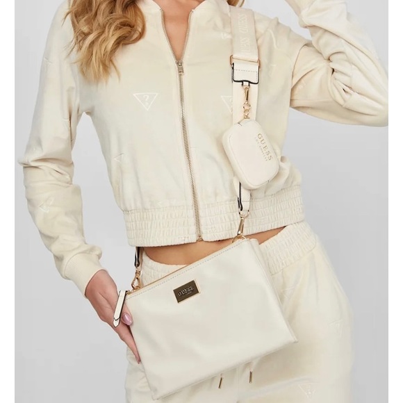SOLD ❗️ GUESS Lina Mini Double-Zip Crossbody NWT - Picture 2 of 5